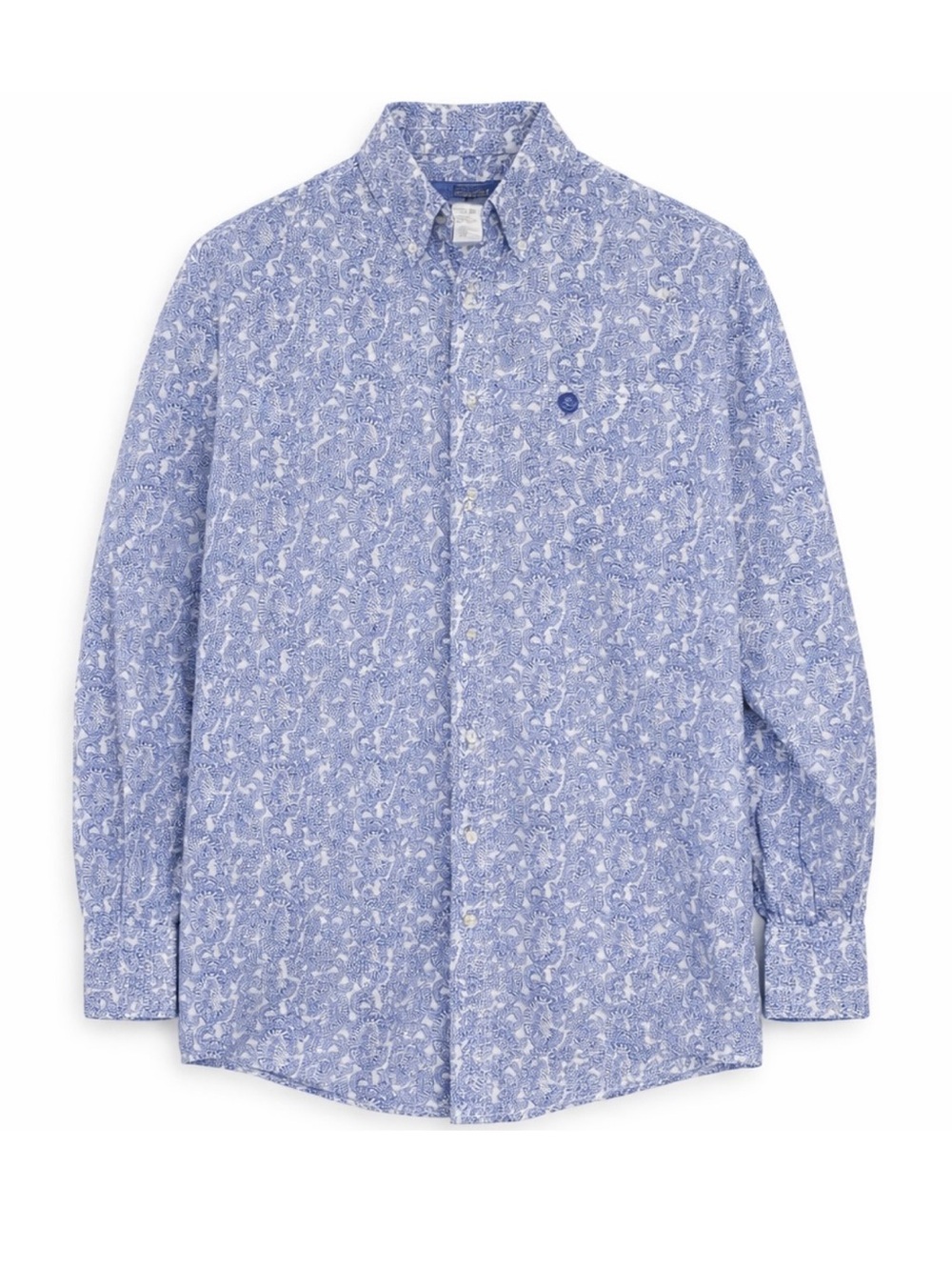 🤠 Wrangler George Strait Collection Paisley Western Button Down Shirt Size M